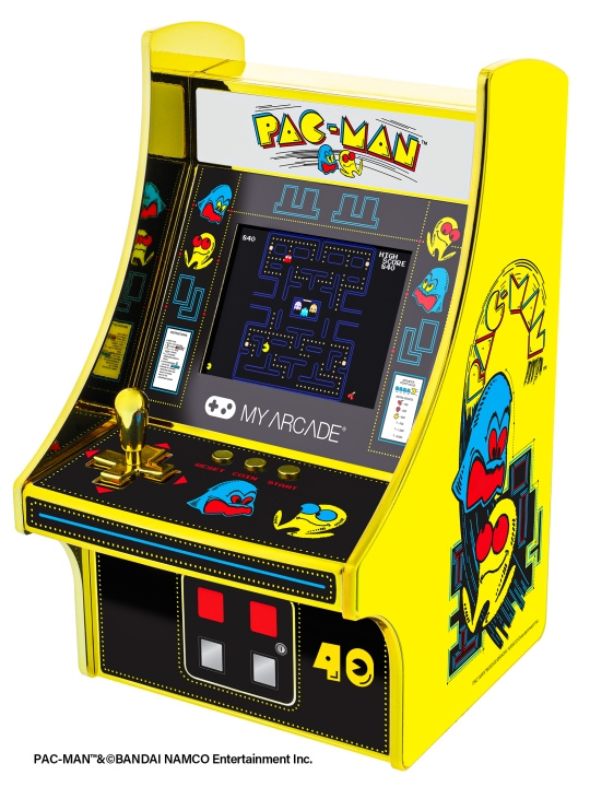 My Arcade Micro Player PacMan 40th Aniversario ryhmässä KODINELEKTRONIIKKA / Pelikonsolit & Tarvikkeet / Muut pelit @ TP E-commerce Nordic AB (D06722)