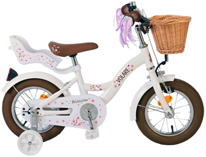 Volare Lasten polkupyörä 12 - Blossom White (31244) ryhmässä LELUT, TUOTTEET LAPSILLE JA VAUVOILLE / Ulkoleut / Pyörät & Potkulaudat @ TP E-commerce Nordic AB (D07059)