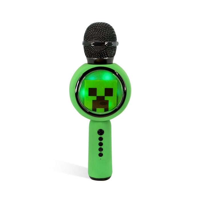 OTL Minecraft PopSing LED-mikrofoni ryhmässä KODINELEKTRONIIKKA / Ääni & Kuva / Kädessä pidettävät mikrofonit @ TP E-commerce Nordic AB (D07102)
