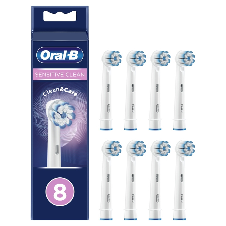 Oral B Sensitive Clean&Care -vaihtopäät 8ct ryhmässä KAUNEUS JA TERVEYS / Suunhoito / Sähköhammasharjat Tarvikkeet @ TP E-commerce Nordic AB (D07172)