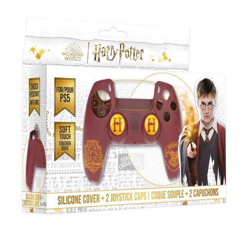 Trade Invaders Harry Potter - silikonikotelo + peukalokepit PS5-ohjaimelle - Rohkelikko - punainen ryhmässä KODINELEKTRONIIKKA / Pelikonsolit & Tarvikkeet / Sony PlayStation 5 / Tarvikkeet @ TP E-commerce Nordic AB (D07234)