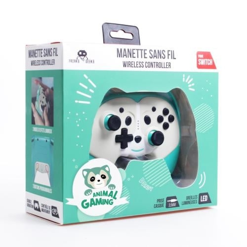 Trade Invaders Langaton ohjain Pandy Switchille, jossa on ohjaimet - vihreä ryhmässä KODINELEKTRONIIKKA / Pelikonsolit & Tarvikkeet / Nintendo Switch / Tarvikkeet @ TP E-commerce Nordic AB (D07499)