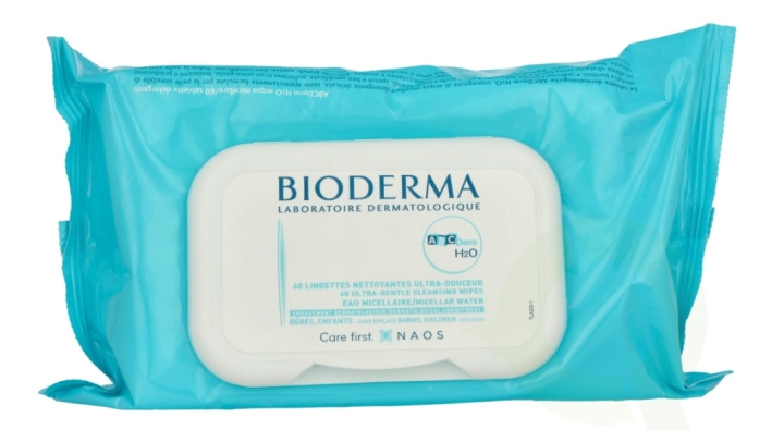 Bioderma ABCDerm H2O Lingettes Pack De 60 1 piece ryhmässä KAUNEUS JA TERVEYS / Meikit / Meikinpoisto @ TP E-commerce Nordic AB (D07972)