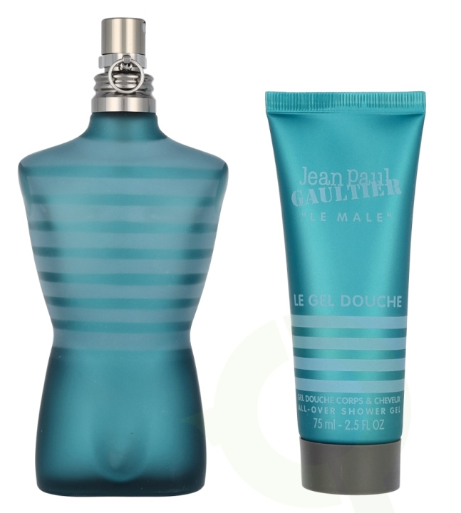 Jean Paul Gaultier Le Male Giftset 200 ml Edt Spray 125ml/Shower Gel 75ml ryhmässä KAUNEUS JA TERVEYS / Tuoksut & Parfyymit / Parfyymit / Miesten Tuoksut @ TP E-commerce Nordic AB (D08055)