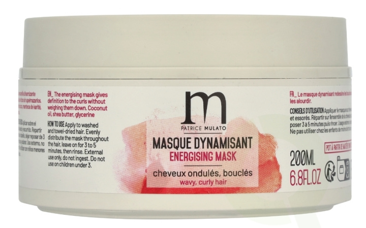 Patrice Mulato P. Mulato Energising Treatment Mask 200 ml Curly Hair ryhmässä KAUNEUS JA TERVEYS / Hiukset &Stailaus / Hiustenhoito / Hiusnaamio @ TP E-commerce Nordic AB (D08276)