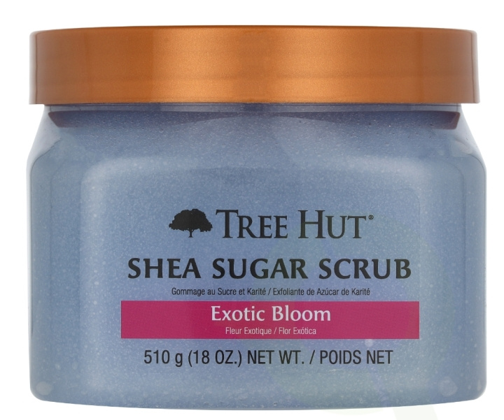 Tree Hut Shea Sugar Scrub 510 g Exotic Bloom ryhmässä KAUNEUS JA TERVEYS / Ihonhoito / Kasvot / Kuorinta @ TP E-commerce Nordic AB (D08342)