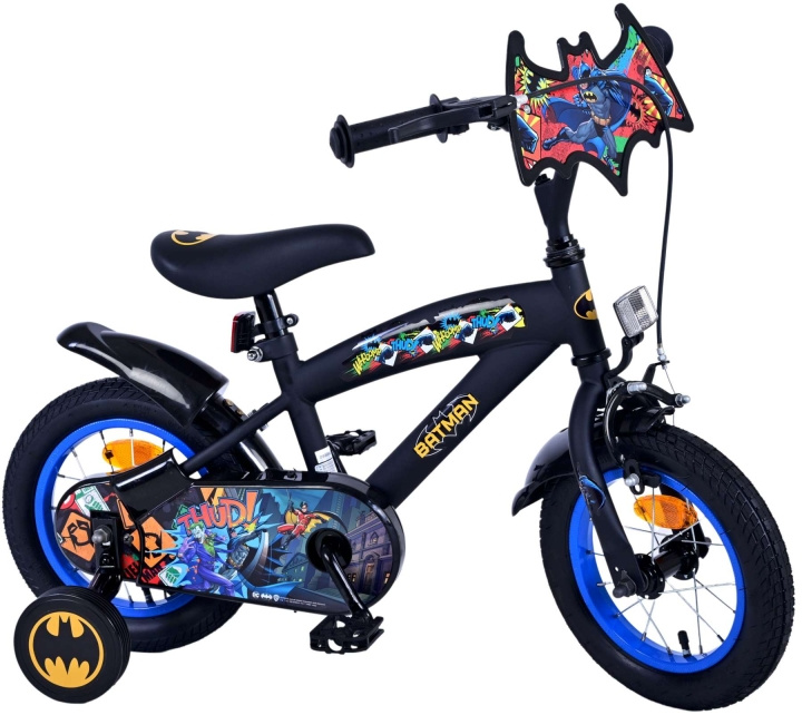 Volare Lasten polkupyörä 12 - Batman (21130-SACB) ryhmässä LELUT, TUOTTEET LAPSILLE JA VAUVOILLE / Ulkoleut / Pyörät & Potkulaudat @ TP E-commerce Nordic AB (D08938)