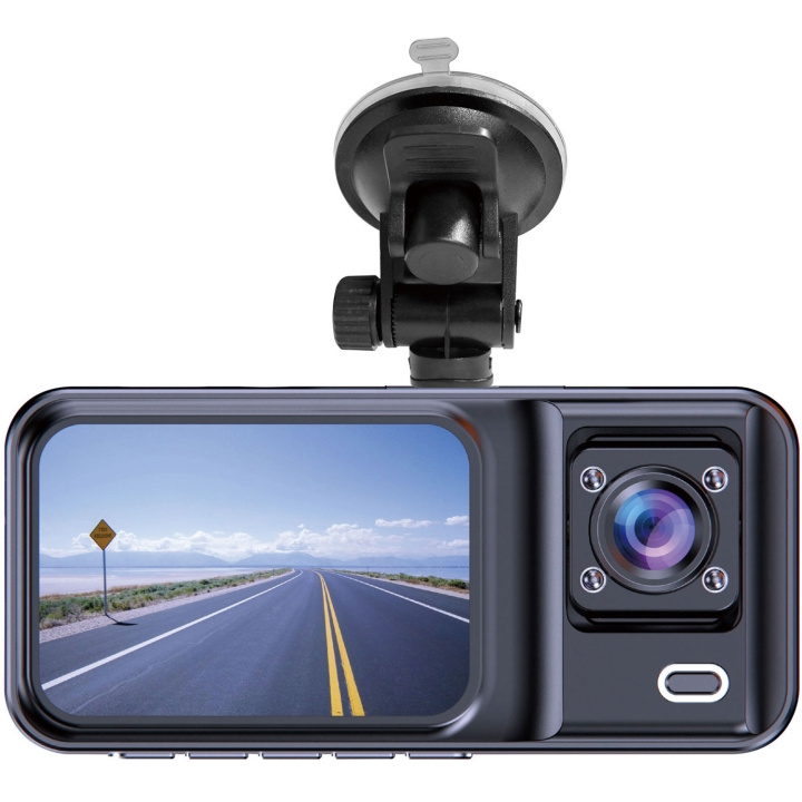 Denver Bilkamera med dubbla linser (framåt och bakåt) ryhmässä AUTO / Auton äänijärjestelmä & Multimedia / Autokamerat, Action-kamerat & Tarvikkeet / Autokamerat & Dashcam @ TP E-commerce Nordic AB (D09098)