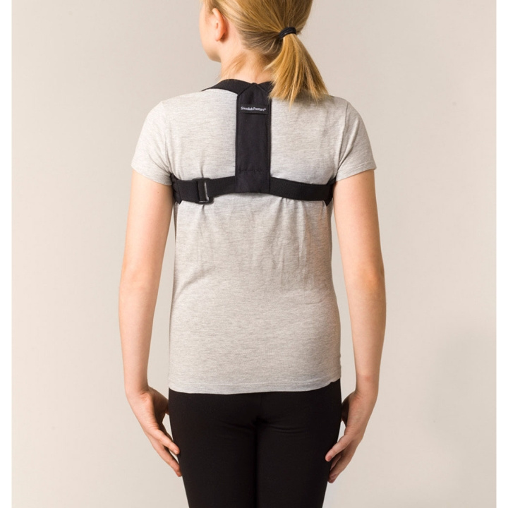 SWEDISH POSTURE Junior 6-12 Years Black Posture Brace ryhmässä KAUNEUS JA TERVEYS / Terveydenhoito / Muut @ TP E-commerce Nordic AB (D09204)