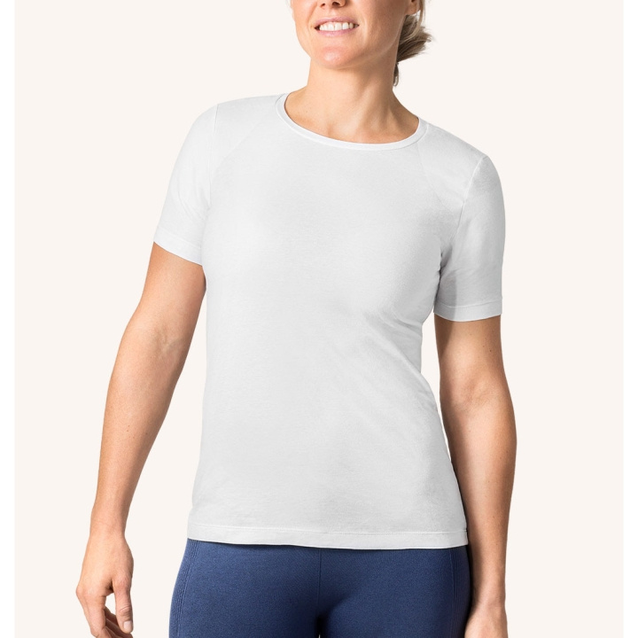 SWEDISH POSTURE T-paita Naiset Alignment Puuvilla Valkoinen XS ryhmässä URHEILU, VAPAA-AIKA JA HARRASTUS / Tarvikkeet / T-paidat @ TP E-commerce Nordic AB (D09229)