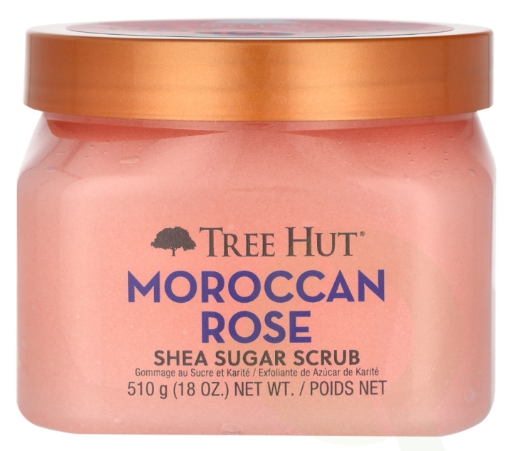 Tree Hut Shea Sugar Scrub 510 g Moroccan Rose ryhmässä KAUNEUS JA TERVEYS / Ihonhoito / Kasvot / Kuorinta @ TP E-commerce Nordic AB (D09424)