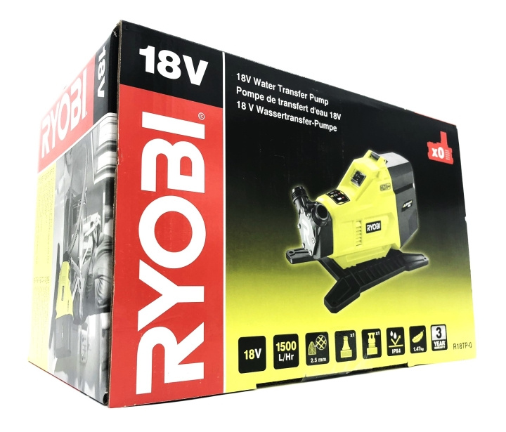 Ryobi One+ R18TP-0 - drain pump - cordless - no battery ryhmässä KOTI, TALOUS JA PUUTARHA / Työkalut & Tee itse / Muut sähkötyökalut @ TP E-commerce Nordic AB (D10193)