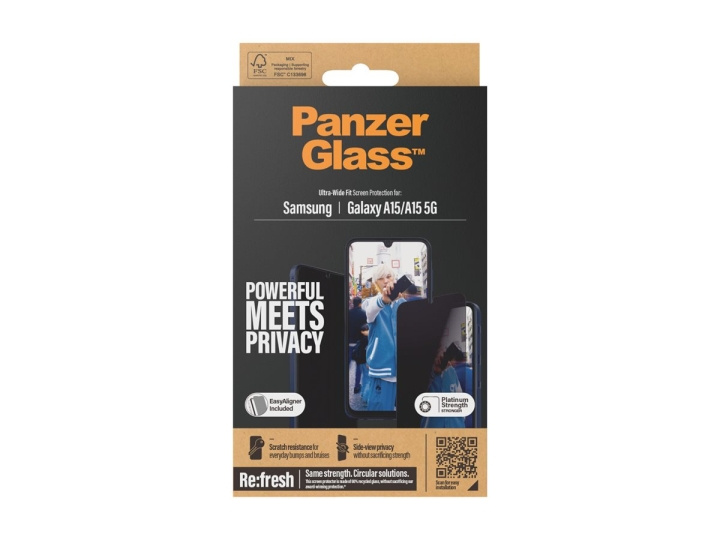 PanzerGlass Screen Protector Samsung Galaxy A15, A15 5G, Transparent ryhmässä ÄLYPUHELIMET JA TABLETIT / Puhelimen suojakotelo / Samsung @ TP E-commerce Nordic AB (D10220)