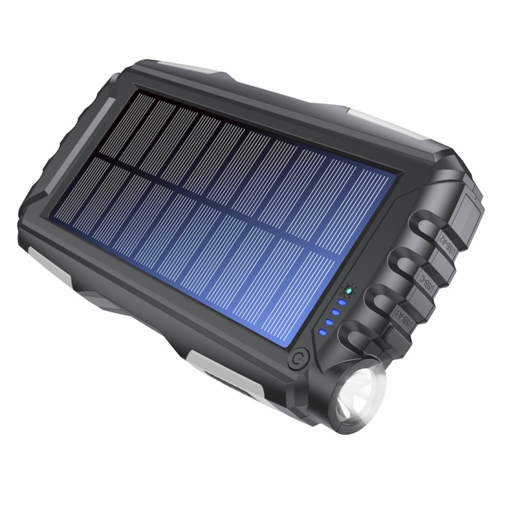 Denver PSO-20010 MK2 Solar Powerbank 20000 mAh ryhmässä ÄLYPUHELIMET JA TABLETIT / Laturit & Kaapelit / Powerbanks @ TP E-commerce Nordic AB (D10228)