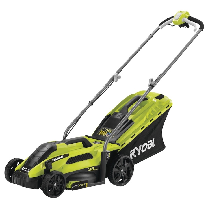 Ryobi RLM13E33S Lawn Mower Electric 33 cm 1300W ryhmässä KOTI, TALOUS JA PUUTARHA / Työkalut & Tee itse / Muut sähkötyökalut @ TP E-commerce Nordic AB (D10351)