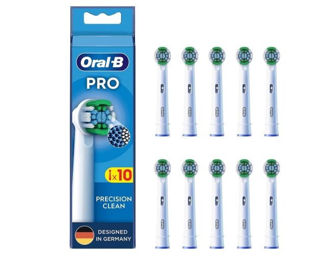 Oral B Precision Clean Brush heads, 10 pcs ryhmässä KAUNEUS JA TERVEYS / Suunhoito / Sähköhammasharjat Tarvikkeet @ TP E-commerce Nordic AB (D10460)