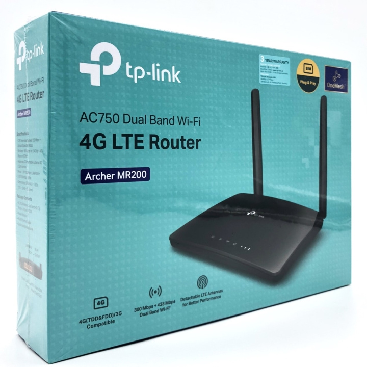 TP-Link Archer MR200 Wireless Router Desktop ryhmässä TIETOKOONET & TARVIKKEET / Verkko / Reititin @ TP E-commerce Nordic AB (D10512)