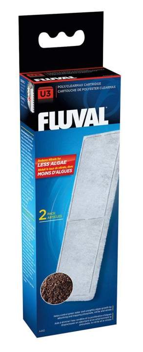 Fluval Poly/Clearmax-suodatinpatruuna Fluval U3 - (126.2482) ryhmässä KOTI, TALOUS JA PUUTARHA / Lemmikkitarvikkeet / Akvaariotarvikkeet @ TP E-commerce Nordic AB (D10741)