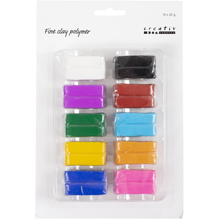 Creative Toys Hienosavi - Polymeeri - Värikäs 10x20 g (78101) ryhmässä LELUT, TUOTTEET LAPSILLE JA VAUVOILLE / Leikkikalut, Askartelu &Pelit / Pelaa savea, leikkiä hiekkaa ja tarvikkeita @ TP E-commerce Nordic AB (D10779)