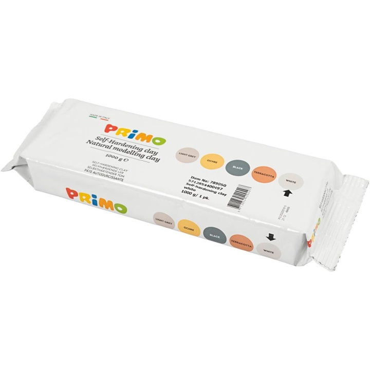 Creative Toys Itsekovettuva savi - valkoinen 1000 g. (789050) ryhmässä LELUT, TUOTTEET LAPSILLE JA VAUVOILLE / Leikkikalut, Askartelu &Pelit / Pelaa savea, leikkiä hiekkaa ja tarvikkeita @ TP E-commerce Nordic AB (D11188)