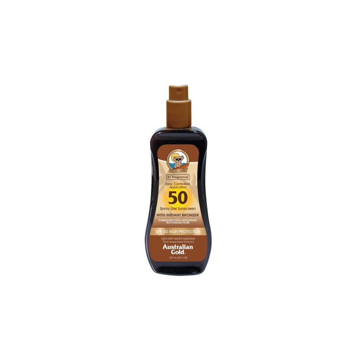Australian GoldAustralian Gold - Aurinkosuojasuihke SPF50 Spray Gel w. Instant Bronzer 237 ml ryhmässä KAUNEUS JA TERVEYS / Ihonhoito / Rusketus / Aurinkosuoja @ TP E-commerce Nordic AB (D11238)
