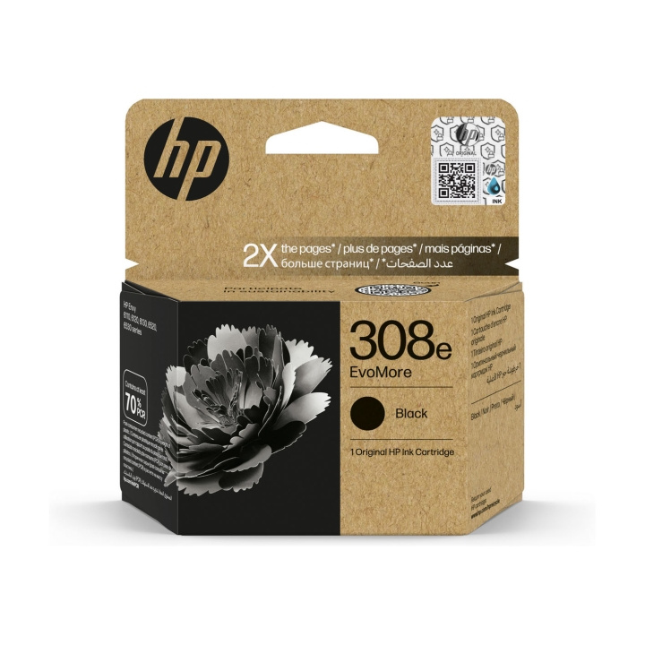 HP Musteet 7FP22UE 308e Musta ryhmässä TIETOKOONET & TARVIKKEET / Tulostimet & Tarvikkeet / Musteet ja väriaineet / Mustepatruunat / HP @ TP E-commerce Nordic AB (D11413)