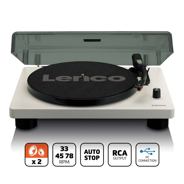 Lenco Levysoitin, jossa on sisäänrakennetut kaiuttimet USB-koodaus Harmaa ryhmässä KODINELEKTRONIIKKA / Ääni & Kuva / Kotiteatteri, HiFi ja kannettavat / Compact Stereo & Levysoitin @ TP E-commerce Nordic AB (D11440)