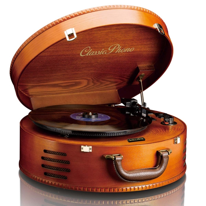 Lenco Retro levysoitin 2 Sisäänrakennettu kaiuttimet Brown ryhmässä KODINELEKTRONIIKKA / Ääni & Kuva / Kotiteatteri, HiFi ja kannettavat / Compact Stereo & Levysoitin @ TP E-commerce Nordic AB (D11443)