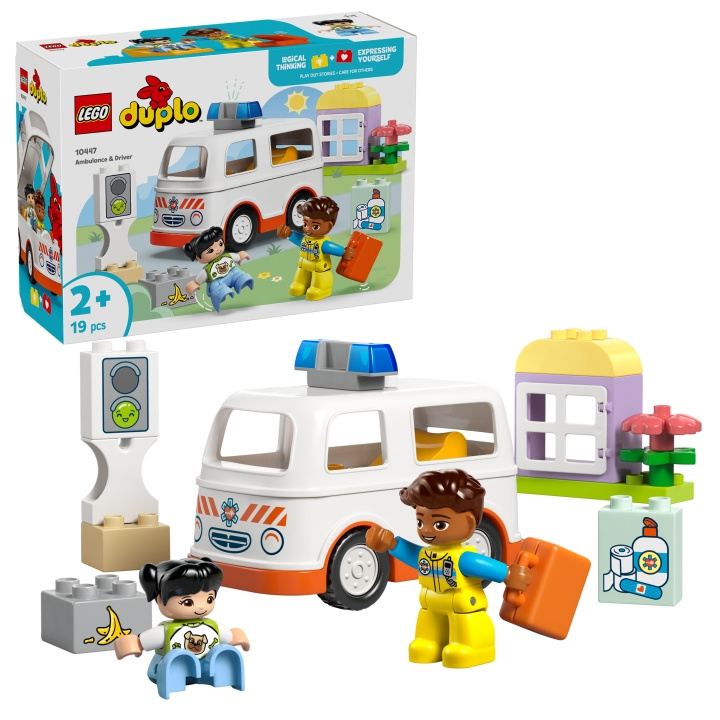 LEGO DUPLO Town - Ambulanssi ja kuljettaja (10447) ryhmässä LELUT, TUOTTEET LAPSILLE JA VAUVOILLE / Leikkikalut, Askartelu &Pelit / Rakennuslelut / Lego @ TP E-commerce Nordic AB (D12241)