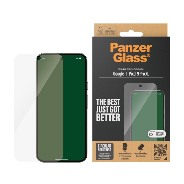 PanzerGlass Näytönsuoja Google Pixel 9 Pro XL - Ultra-Wide Fit (erittäin laaja istuvuus) ryhmässä ÄLYPUHELIMET JA TABLETIT / Puhelimen suojakotelo / Google @ TP E-commerce Nordic AB (D12552)