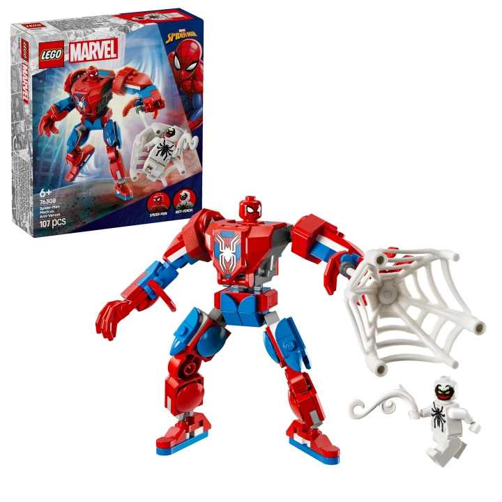 LEGO Supersankarit - Spider-Man Mech vs. Anti-Venom (76308) ryhmässä LELUT, TUOTTEET LAPSILLE JA VAUVOILLE / Leikkikalut, Askartelu &Pelit / Rakennuslelut / Lego @ TP E-commerce Nordic AB (D12737)