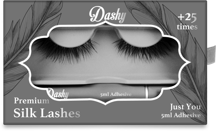 Dashy Premium silkkiripset + 5 ml liimaa Just You ryhmässä KAUNEUS JA TERVEYS / Meikit / Silmät ja kulmat / Irtoripset @ TP E-commerce Nordic AB (D12902)