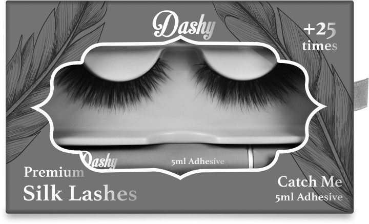 Dashy Premium silkkiripset + 5 ml liimaa Catch Me ryhmässä KAUNEUS JA TERVEYS / Meikit / Silmät ja kulmat / Irtoripset @ TP E-commerce Nordic AB (D12906)
