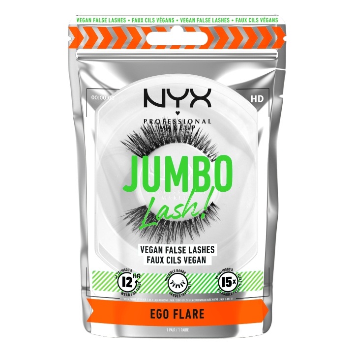NYX Ammattimeikki - Jumbo Lash! Vegaaniset tekoripset - Ego Flare 5 ryhmässä KAUNEUS JA TERVEYS / Meikit / Silmät ja kulmat / Irtoripset @ TP E-commerce Nordic AB (D12909)