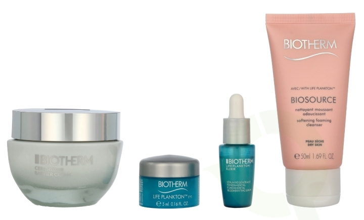 Biotherm Cera Repair Set 112 ml Face Cream 50ml/Cleansing Mousse 50ml/Facial Serum 7ml/Eye Contour Cream 5ml ryhmässä KAUNEUS JA TERVEYS / Ihonhoito / Kasvot / Seerumit iholle @ TP E-commerce Nordic AB (D13013)