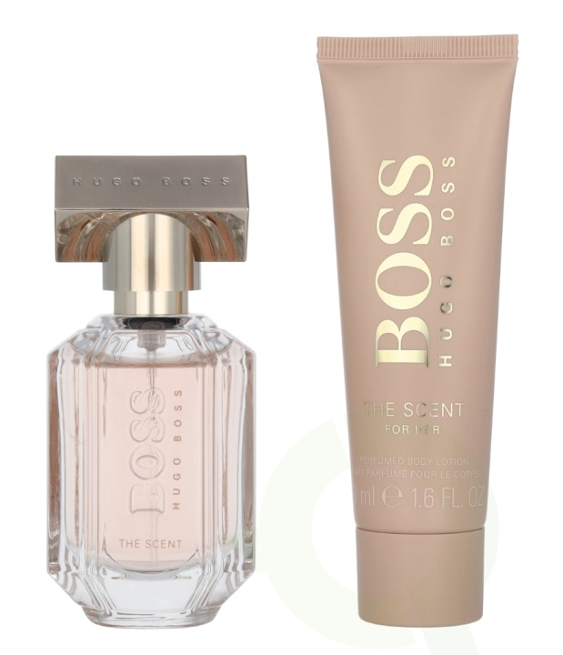 Hugo Boss The Scent For Her Giftset 80 ml Edp Spray 30ml/Body Lotion 50ml ryhmässä KAUNEUS JA TERVEYS / Lahjapakkaukset / Naisten lahjapakkaukset @ TP E-commerce Nordic AB (D13079)