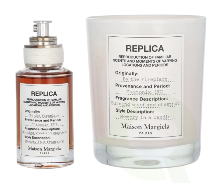 Maison Margiela Replica By The Fireplace Giftset 195 ml Edt Spray 30ml/Scented Candle 165g ryhmässä KAUNEUS JA TERVEYS / Lahjapakkaukset / Naisten lahjapakkaukset @ TP E-commerce Nordic AB (D13115)