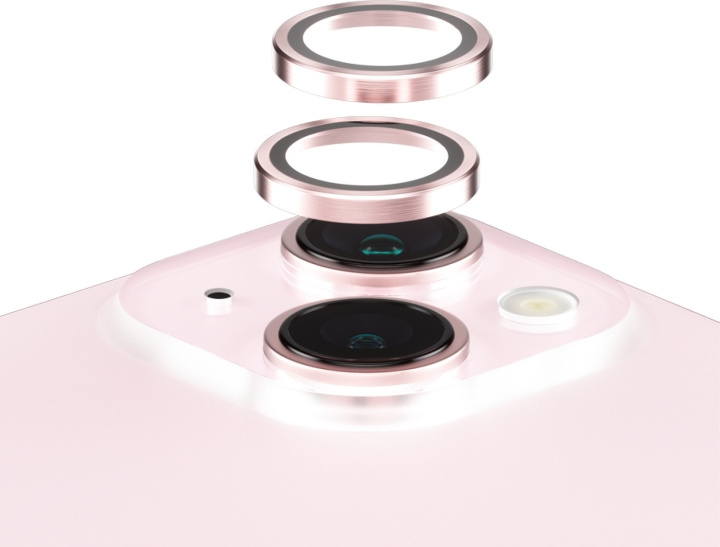 PanzerGlass Hoops -kameran linssinsuoja, iPhone 15 / 15 Plus, pinkki ryhmässä ÄLYPUHELIMET JA TABLETIT / Puhelimen suojakotelo / Apple / iPhone 15 @ TP E-commerce Nordic AB (D13486)