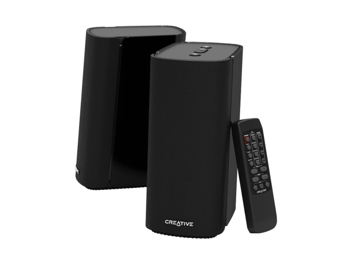 Creative T100 langattomat 2.0-kaiuttimet, musta ryhmässä KODINELEKTRONIIKKA / Ääni & Kuva / Kaiuttimet & Tarvikkeet / Bluetooth-kaiutin / Kannettavat kaiuttimet @ TP E-commerce Nordic AB (D13789)