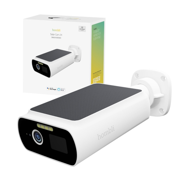 Hombli Smart Solar Cam 2K, valkoinen ryhmässä KOTI, TALOUS JA PUUTARHA / Hälytys ja turvallisuus / Valvontakamerat / Digitaalinen (verkko) / Ulkokamerat @ TP E-commerce Nordic AB (D13839)