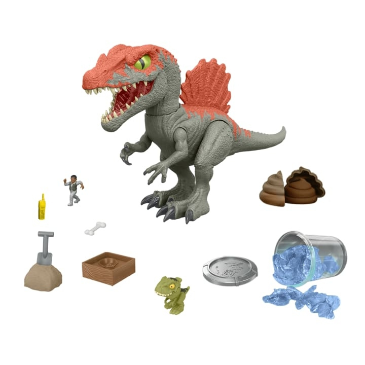 Jurassic World Crushivores Spinosaurus Cage Crasher (HTP71) ryhmässä LELUT, TUOTTEET LAPSILLE JA VAUVOILLE / Leikkikalut, Askartelu &Pelit / Figuurit, miniatyyrit ja tarvikkeet @ TP E-commerce Nordic AB (D13957)