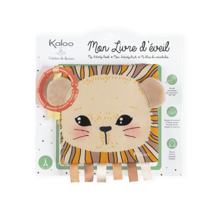 kaloo Tehtäväkirja - Utelias leijona (LKK62783) ryhmässä LELUT, TUOTTEET LAPSILLE JA VAUVOILLE / Lelut vauvoille (0-3v) / Toiminnalliset lelut @ TP E-commerce Nordic AB (D13967)