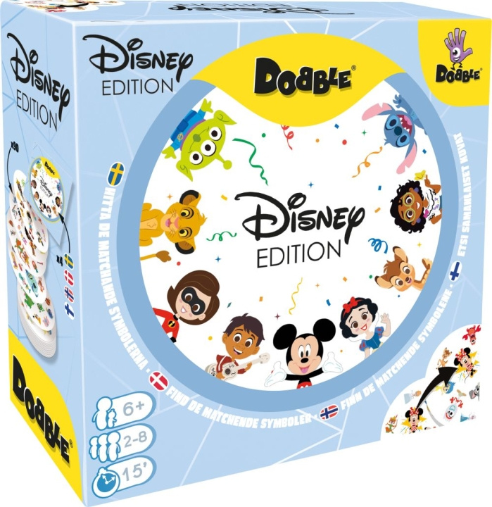 Disney Dobble Disney (pohjoismainen) (DOBD10008ML1) ryhmässä LELUT, TUOTTEET LAPSILLE JA VAUVOILLE / Peli / Lasten pelit @ TP E-commerce Nordic AB (D13977)