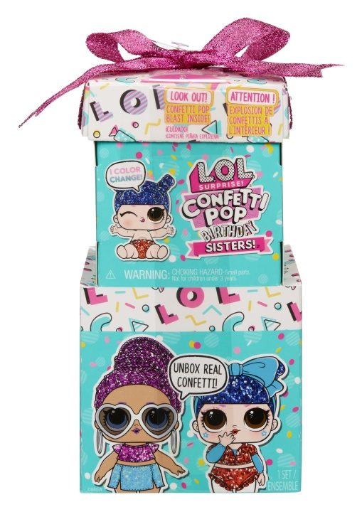 L.O.L. Surprise! Confetti Pop syntymäpäiväsiskot (589976) ryhmässä LELUT, TUOTTEET LAPSILLE JA VAUVOILLE / Leikkikalut, Askartelu &Pelit / Nuket & Tarvikkeet @ TP E-commerce Nordic AB (D14007)