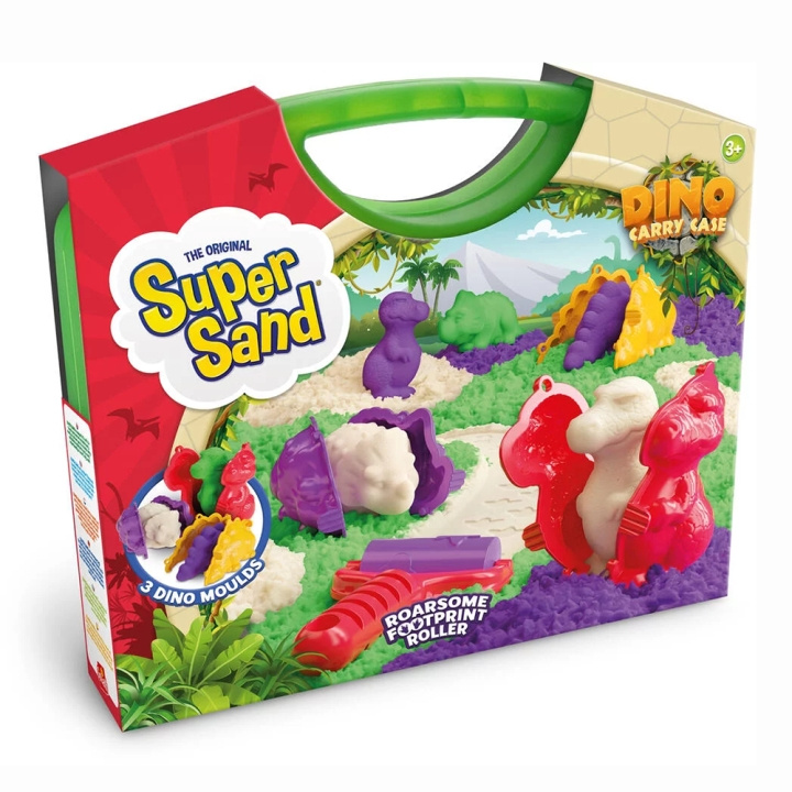 Goliath Super Sand - Dinosaurus kantolaukku leikkisetti (GO24253) ryhmässä LELUT, TUOTTEET LAPSILLE JA VAUVOILLE / Leikkikalut, Askartelu &Pelit / Kokeilu ja tee-se-itse @ TP E-commerce Nordic AB (D14096)