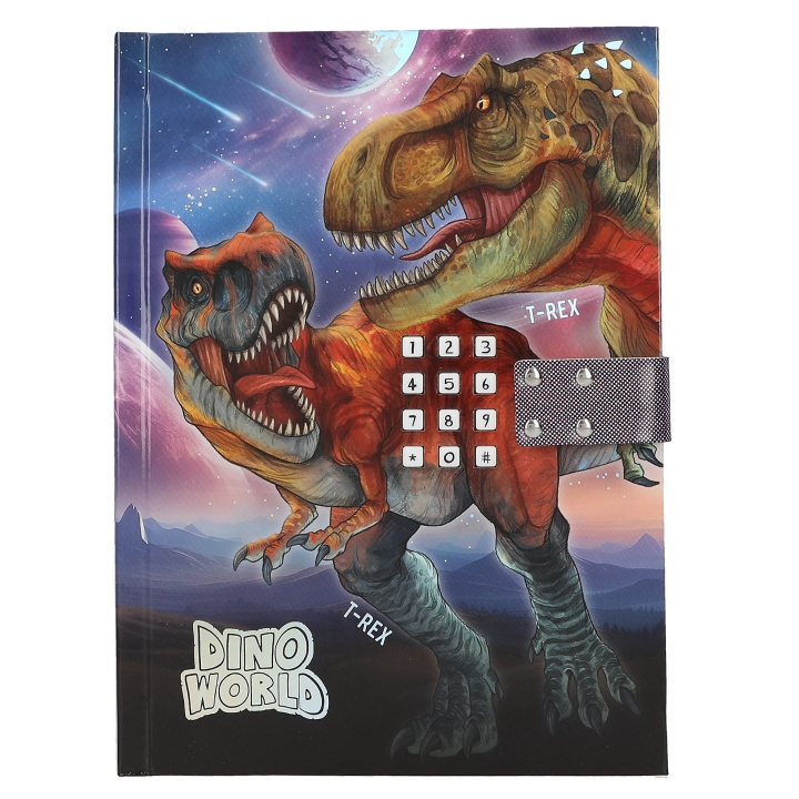 Dino World Päiväkirja koodilla ja äänellä - () ryhmässä LELUT, TUOTTEET LAPSILLE JA VAUVOILLE / Leikkikalut, Askartelu &Pelit / Piirrä ja laske @ TP E-commerce Nordic AB (D14118)