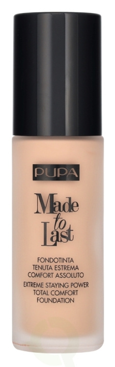 Pupa Milano Pupa Made To Last Total Comfort Foundation SPF10 30 ml #020 Light Beige ryhmässä KAUNEUS JA TERVEYS / Meikit / Meikit Kasvot / Meikkivoide @ TP E-commerce Nordic AB (D14443)
