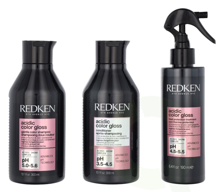 Redken Acidic Color Gloss Set 790 ml 300ml/300ml/190ml ryhmässä KAUNEUS JA TERVEYS / Hiukset &Stailaus / Hiustenhoito / Shampoo @ TP E-commerce Nordic AB (D14512)