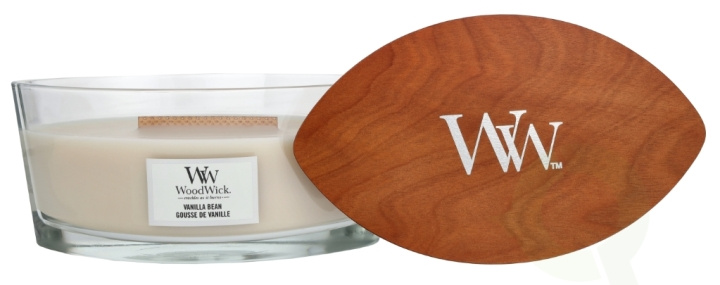 WoodWick Vanilla Bean Candle 454 g ryhmässä KAUNEUS JA TERVEYS / Tuoksut & Parfyymit / Muut tuoksut / Tuoksukynttilät @ TP E-commerce Nordic AB (D14839)