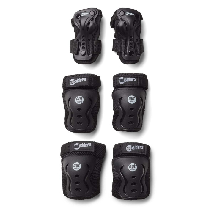 Outsiders Deluxe-turvavarustesarja - ranne, polvi, kyynärpää (S) ryhmässä LELUT, TUOTTEET LAPSILLE JA VAUVOILLE / Ulkoleut / Urheilu & Pelit @ TP E-commerce Nordic AB (D14862)